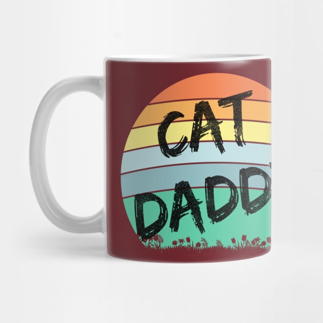 Cat Daddy (blk text, sunset circle) by PersianFMts